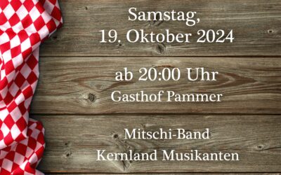 Einladung zu unserem Oktoberfest