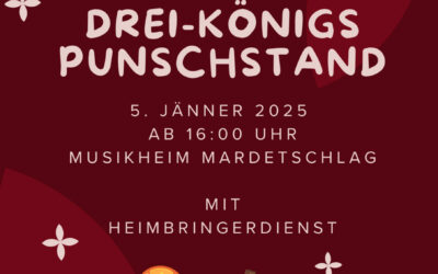 Einladung zum Drei-Königs-Punschstand